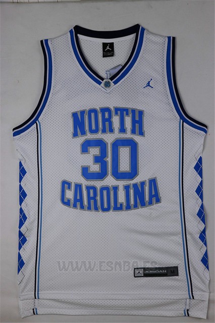 Camiseta NCAA North Carolina Tar Heels Rasheed Wallace #30 Blanco